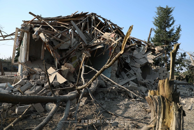 Düşmənin atdığı “Smerç” Tərtərdə evi dağıdıb