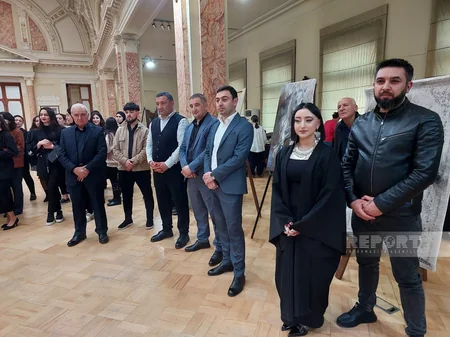 Tbilisidə azərbaycanlı gənc rəssamın “Xəyala ilk addım” adlı fərdi sərgisi açılıb