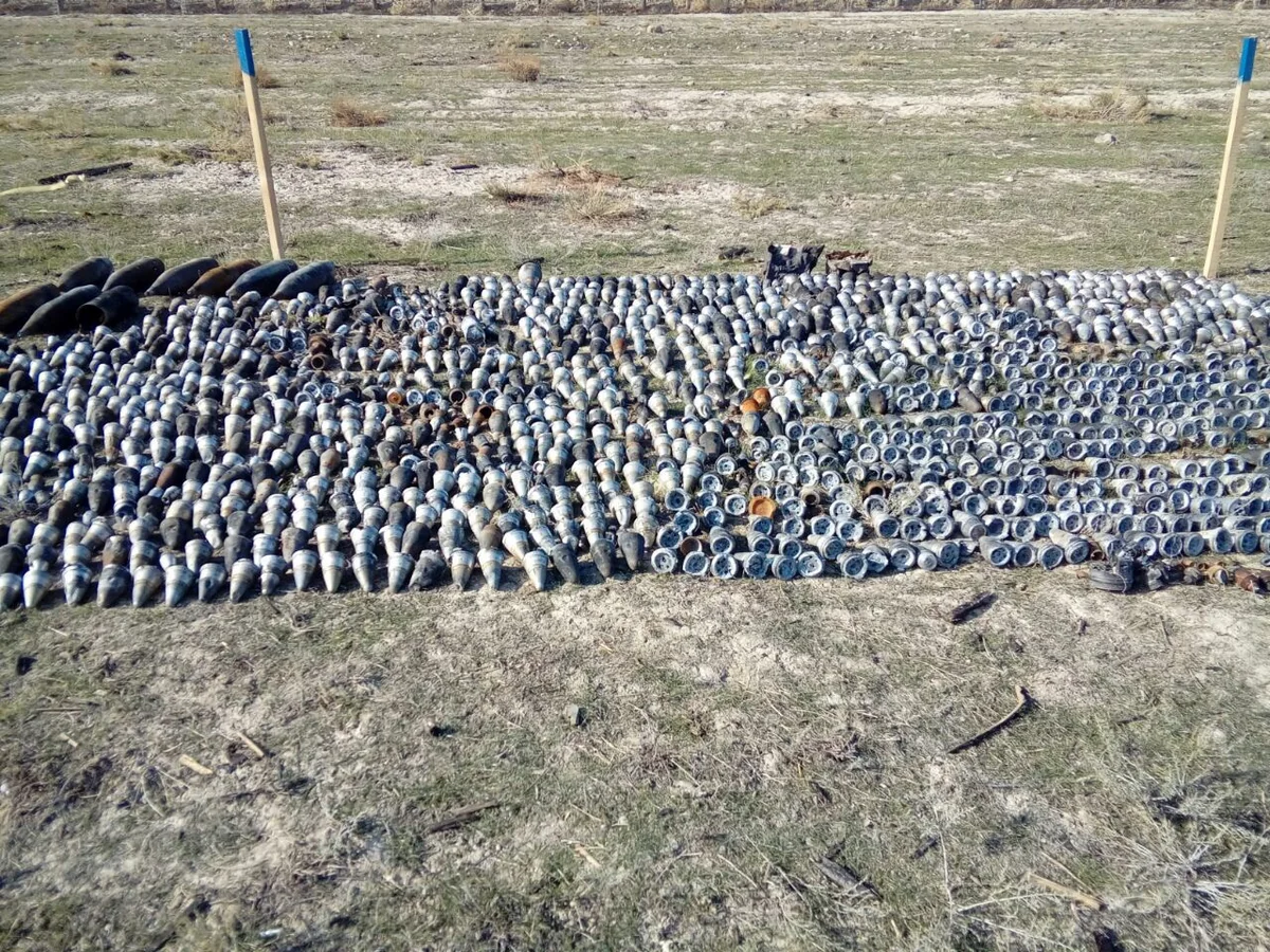 Xızıda 243 ədəd partlamamış hərbi sursat aşkarlanıb