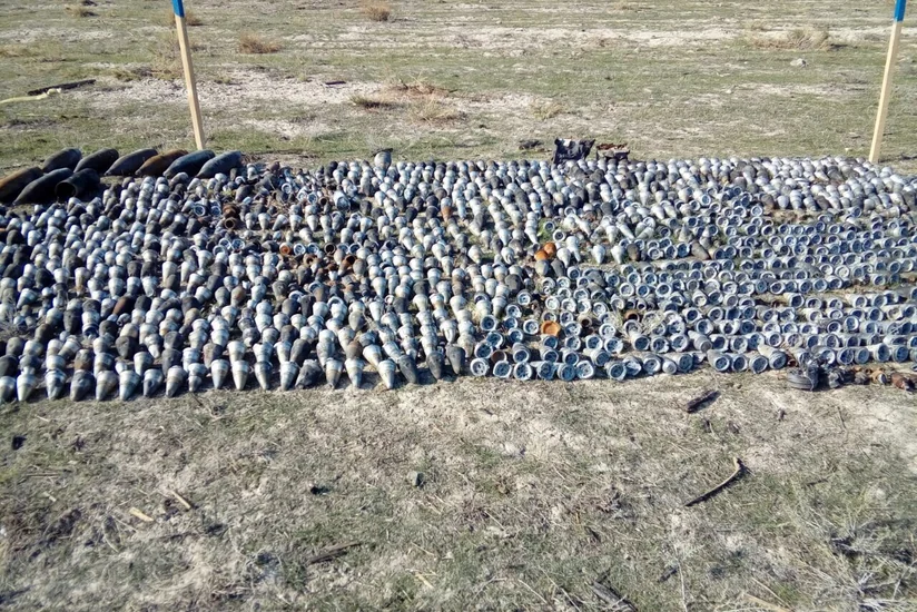 Xızıda 243 ədəd partlamamış hərbi sursat aşkarlanıb