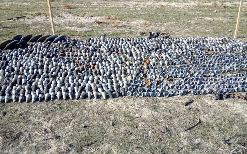 Xızıda 243 ədəd partlamamış hərbi sursat aşkarlanıb