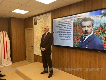 Moskvada Fərman Salmanovun büstünün və auditoriyasının açılışı olub