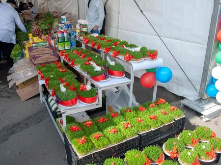 Bakıda Novruz bayramı ilə əlaqədar yarmarkalar açılıb