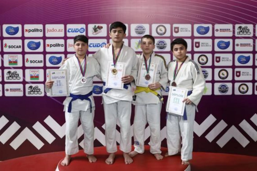 13 və 15 yaşadək cüdoçular arasında Bakı birinciliyi  - VİDEO
