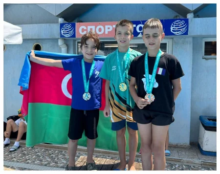 Azərbaycanın üzgüçüsü Bolqarıstanda gümüş medal qazanıb