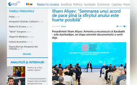 Выступление Ильхама Алиева на Шушинском медиафоруме было в центре внимания молдавской прессы