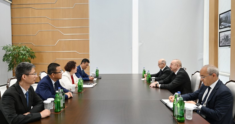 President Ilham Aliyev receives Chairman of the Board of China’s Dongfang Electric International Corporation in Mingachevir