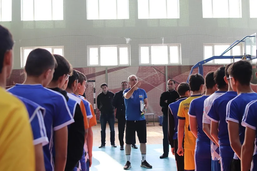 Azərbaycan voleybol millisinin baş məşqçisi Tovuzda seçimlər aparıb
