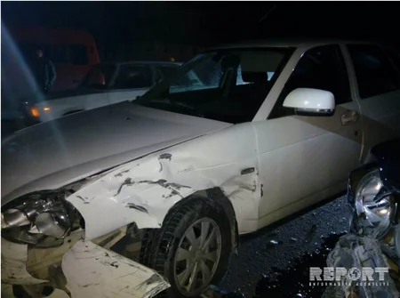 Bərdədə baş verən zəncirvari qəzada 7 nəfər xəsarət alıb - FOTO - YENİLƏNİB - VİDEO