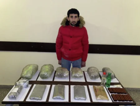 İrandan Azərbaycana 22 kq-dan artıq narkotikin keçirilməsinin qarşısı alınıb