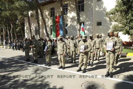 Abşeronda şəhid tankçıların xatirəsi əbədiləşdirilib