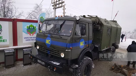 Bu gün Xankəndi-Laçın yolunda sülhməramlıların 43 avtomobili maneəsiz keçib - VİDEO - YENİLƏNİB-7