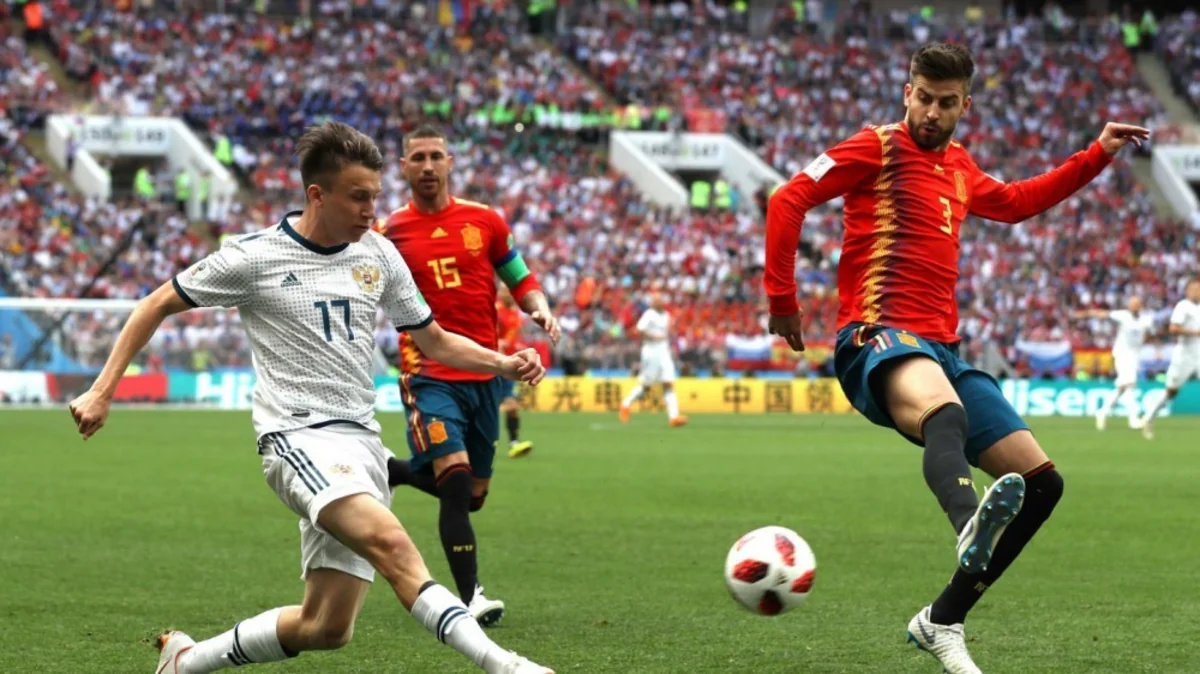 DÇ-2018: Rusiya yığması İspaniyanı məğlub edərək 1/4 finala çıxıb