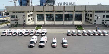 Prezidentin tapşırığı ilə Azərbaycana yeni təcili tibbi yardım avtomobilləri gətirilib 