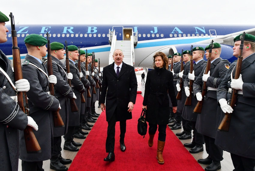 Prezident İlham Əliyev Almaniyaya işgüzar səfərə gedib