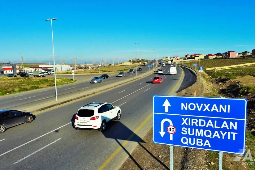 Saray-Novxanı yolunda yeni geriyə dönmə hissəsi yaradılıb