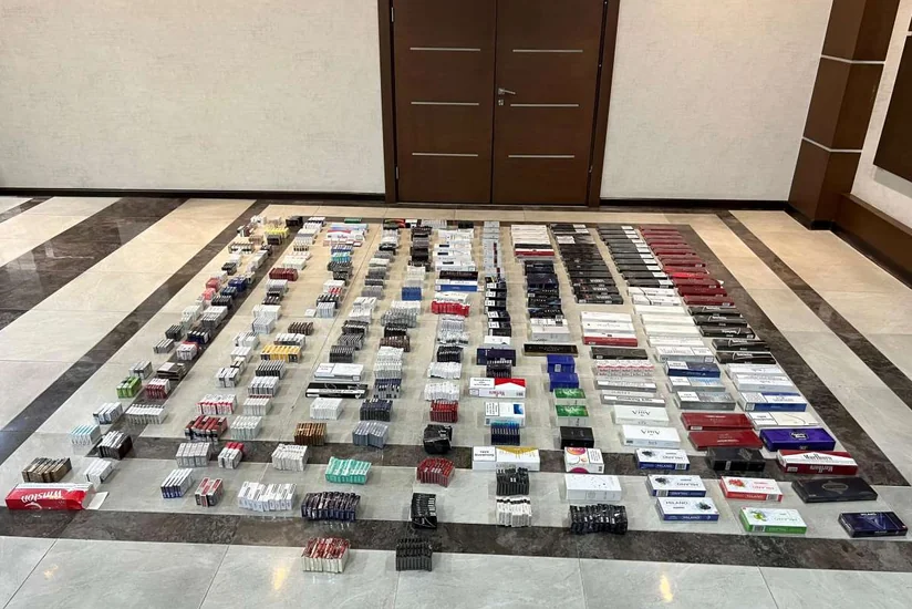 Bakıda gömrükçülər xeyli miqdarda aksiz markasız siqaretlər aşkar ediblər