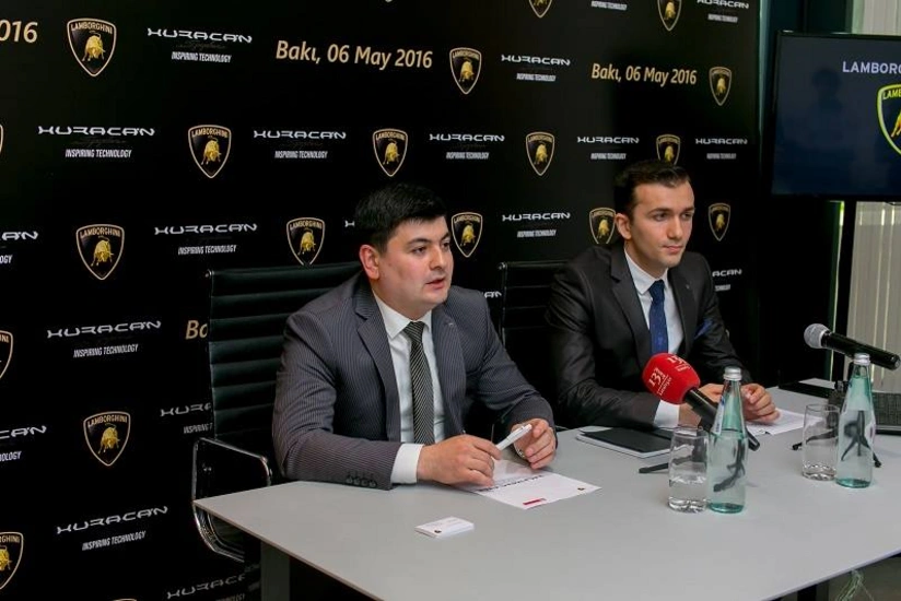 A new model of Lamborghini presented in Baku
