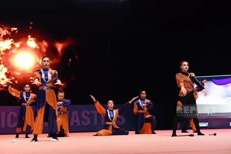 Bakıda bədii gimnastika üzrə Dünya Kuboku, AGF Trophy beynəlxalq turnirinin açılış mərasimi keçirilib