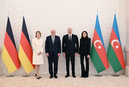Official welcome ceremony held for President of Germany in Baku
