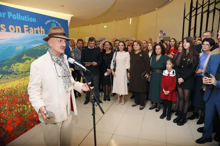 “Earth Through Children’s Eyes photo exhibition opens at Heydar Aliyev Center