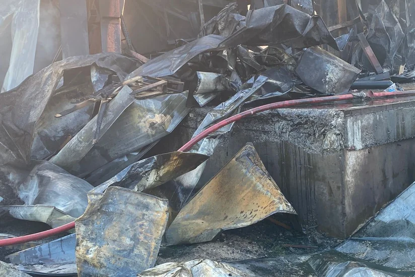Пожар в Промпарке Азерсун потушен