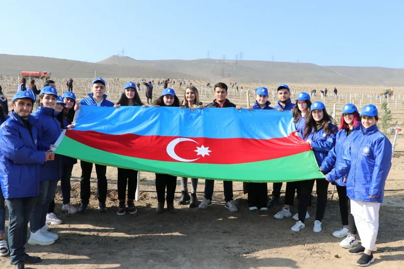 Xocasən gölü ətrafında ağacəkmə aksiyası keçirilib