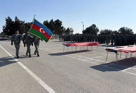 Azərbaycan Ordusunda andiçmə mərasimləri keçirilib