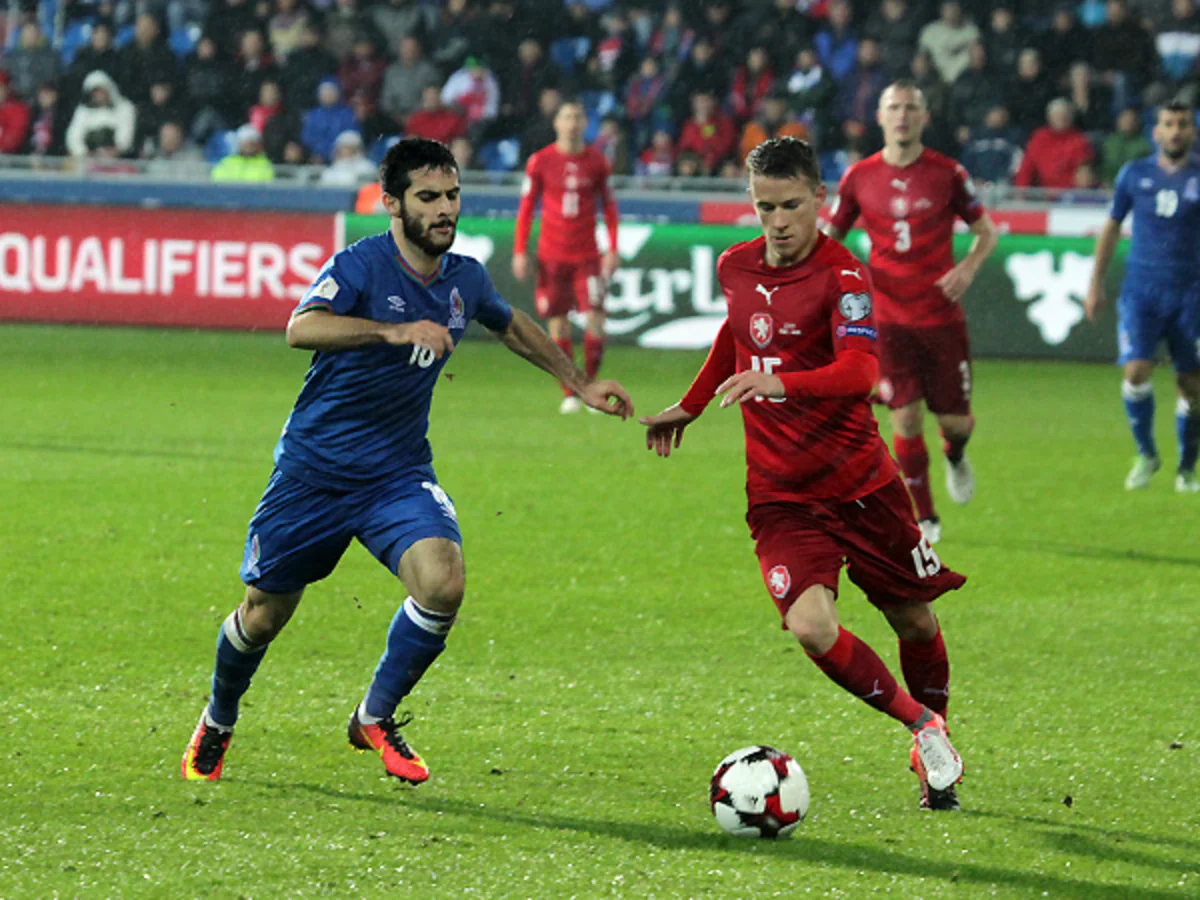 Azerbaijan national football team today play with Czechs