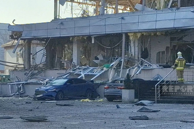 Ukraynaya ballistik raket hücumu - FOTOREPORTAJ 