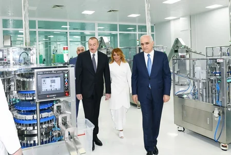 Prezident İlham Əliyev Pirallahı Sənaye Parkında şpris istehsalı zavodunun açılışında iştirak edib - ƏLAVƏ OLUNUB