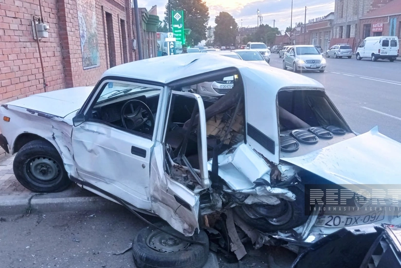 Gəncədə 6 avtomobilin iştirakı ilə zəncirvari qəza olub