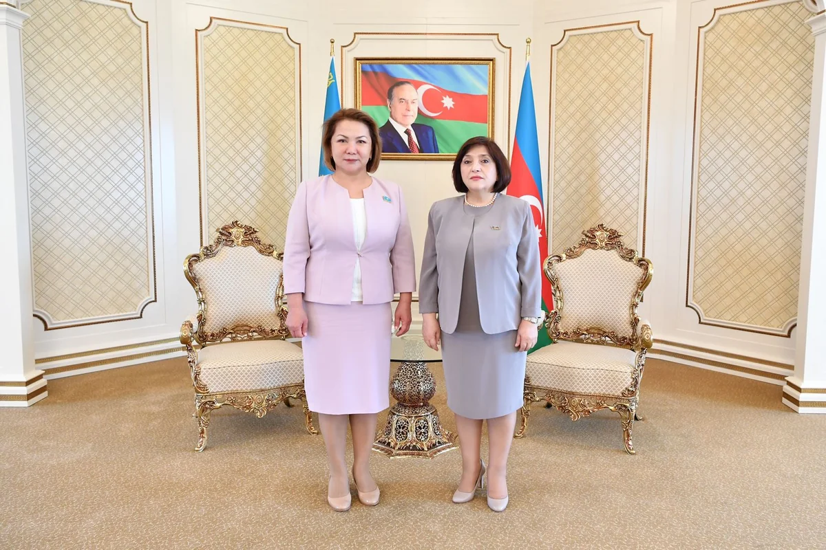 Sahibə Qafarova Qazaxıstan Parlamenti Məclisinin sədr müavini ilə görüşüb