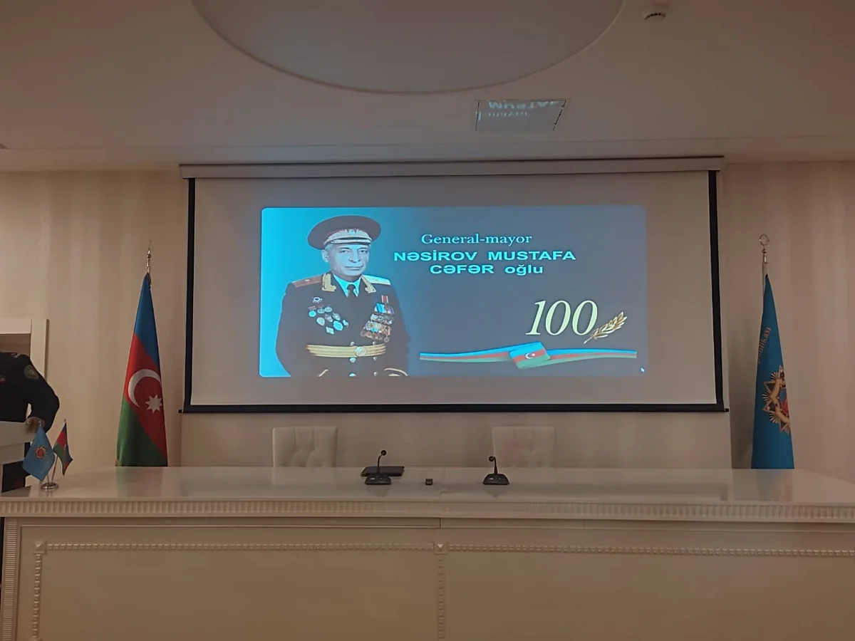 General-mayor Mustafa Nəsirovun 100 illik yubileyinə həsr edilən tədbir keçirilib