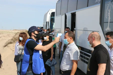 Xəzər dənizinin sahil zolağının təmizlənməsi işləri davam edir