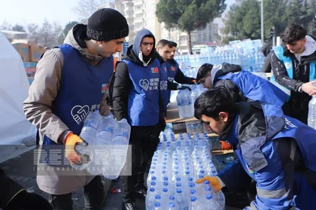 Azərbaycan könüllüləri Kahramanmaraşda fəaliyyətə başlayıblar