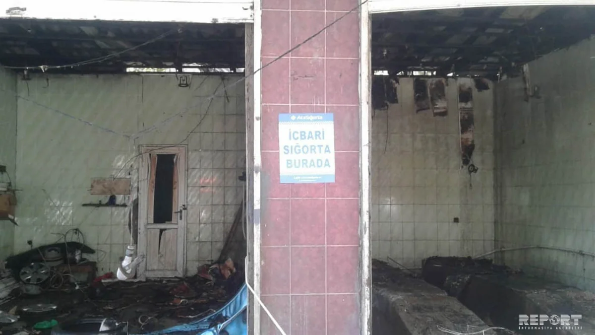 Bakıda avtoyuma məntəqəsində yanğın olub - FOTO - VİDEO - YENİLƏNİB