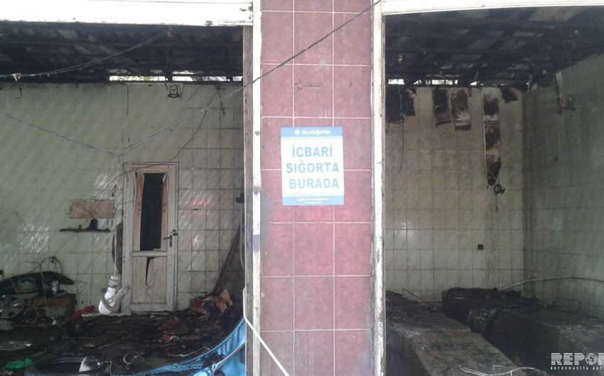 Bakıda avtoyuma məntəqəsində yanğın olub - FOTO - VİDEO - YENİLƏNİB