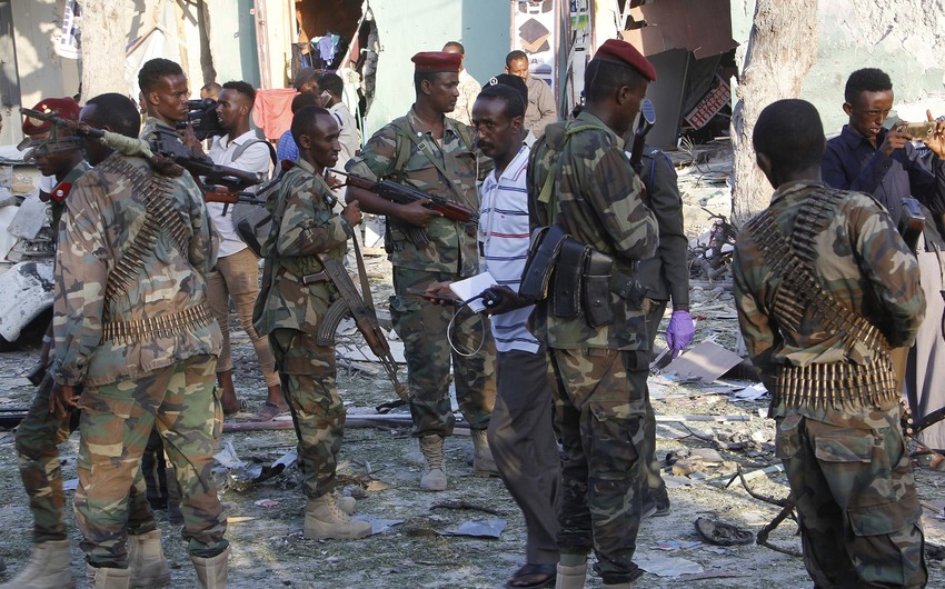Somalidə terror aktı zamanı generallar da daxil olmaqla 35 nəfər həlak olub