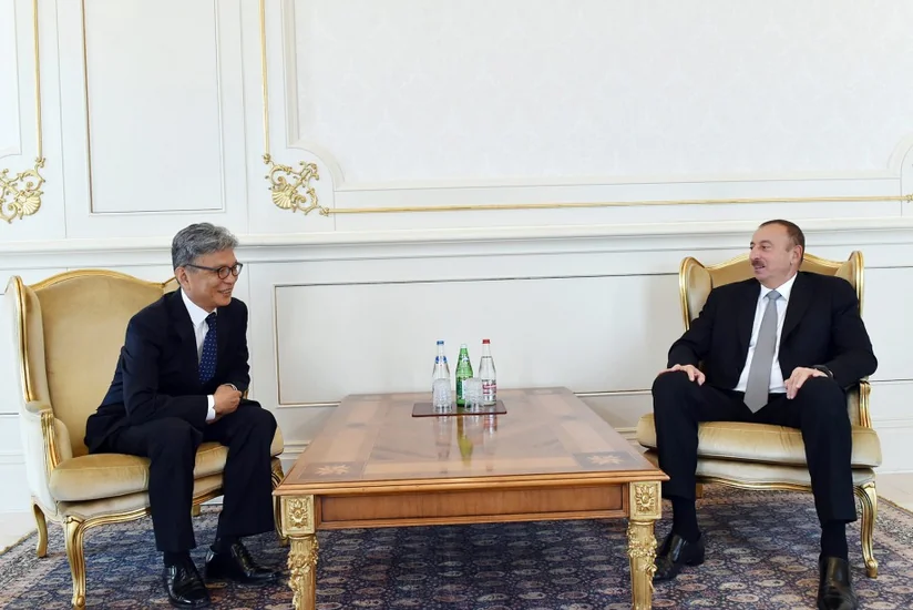 Prezident İlham Əliyev Koreyanın Azərbaycandakı səfirini diplomatik fəaliyyətinin başa çatması ilə əlaqədar qəbul edib