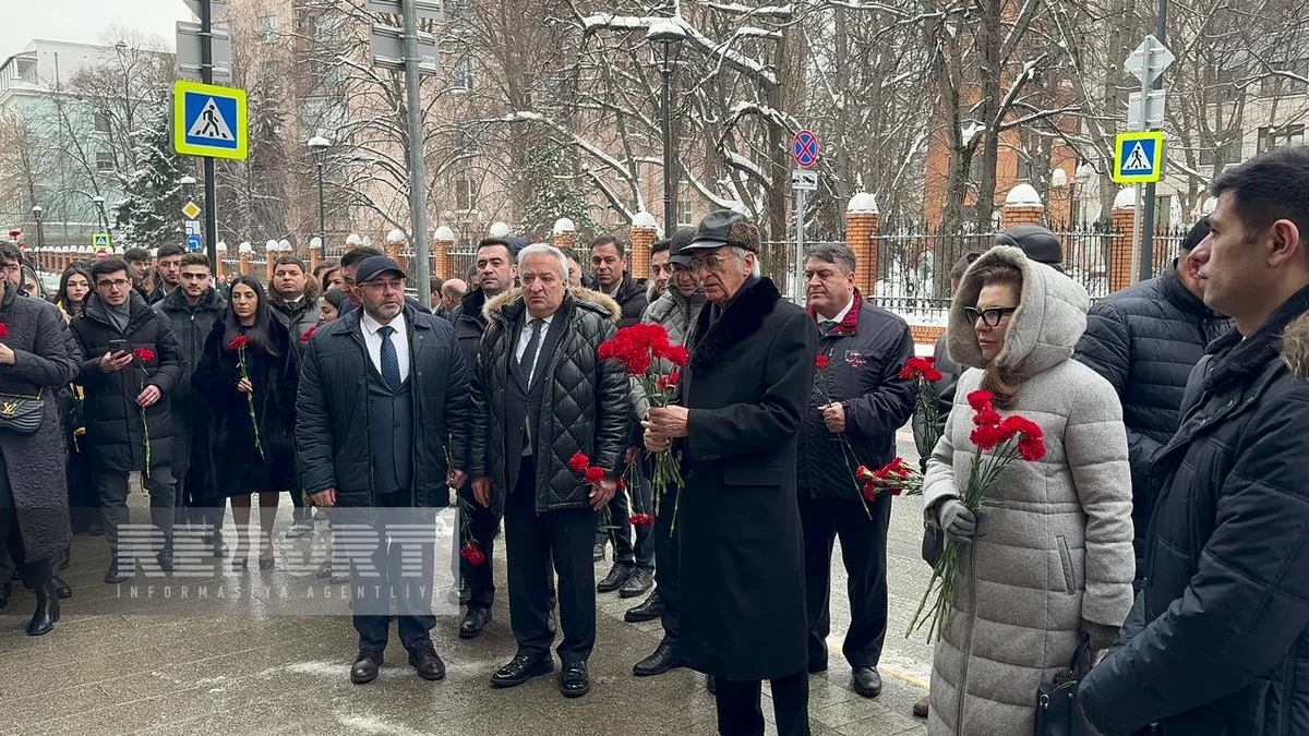 Moskvada 20 Yanvar şəhidlərinin xatirəsi anılıb