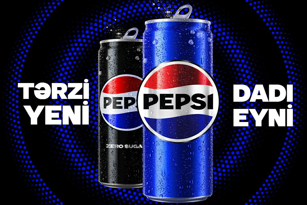 Pepsi 120 ölkədə vizual görkəmini dəyişərək 14 ildən sonra yeni görünüşünü təqdim edir - FOTO