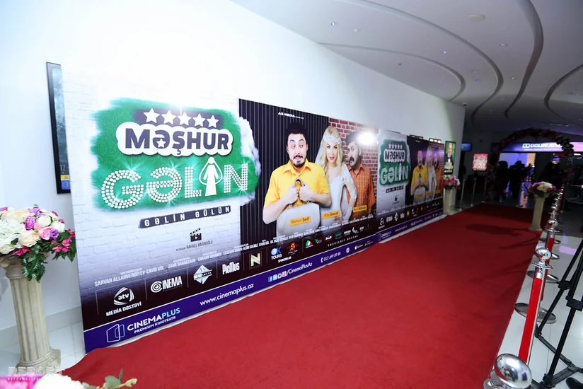 CinemaPlus Gənclik Mallda Məşhur gəlin” komediya filminin qala gecəsi olub - FOTO