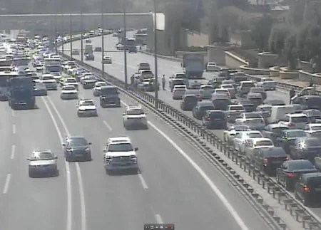 Bakıda yol qəzası baş verib