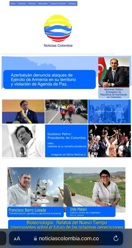 Columbian news portal writes about Armenia's preparations for military operations