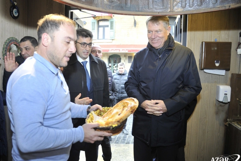 Romanian President visits Icherisheher
