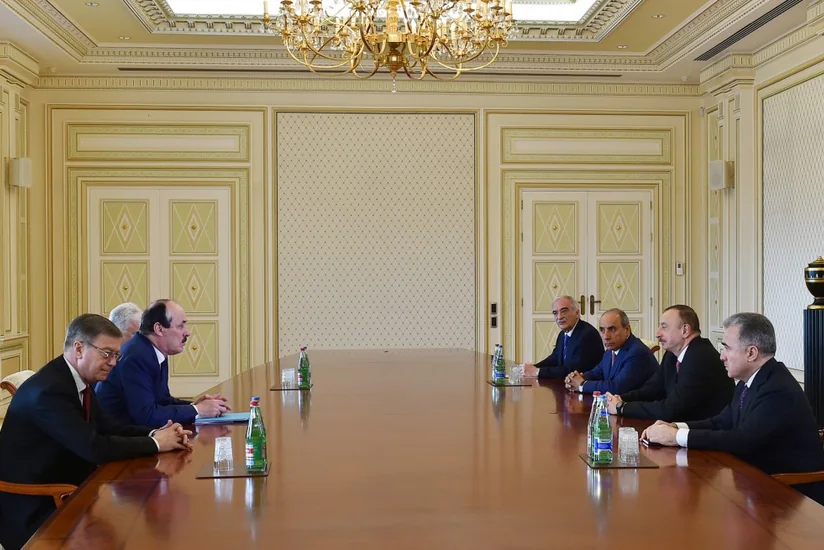 President Ilham Aliyev receives delegation led by Head of Dagestan Ramazan Abdulatipov