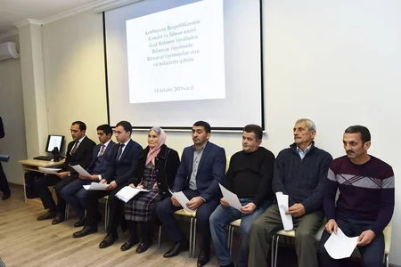 Nazir Azad Rəhimov Biləsuvarda vətəndaşları qəbul edib