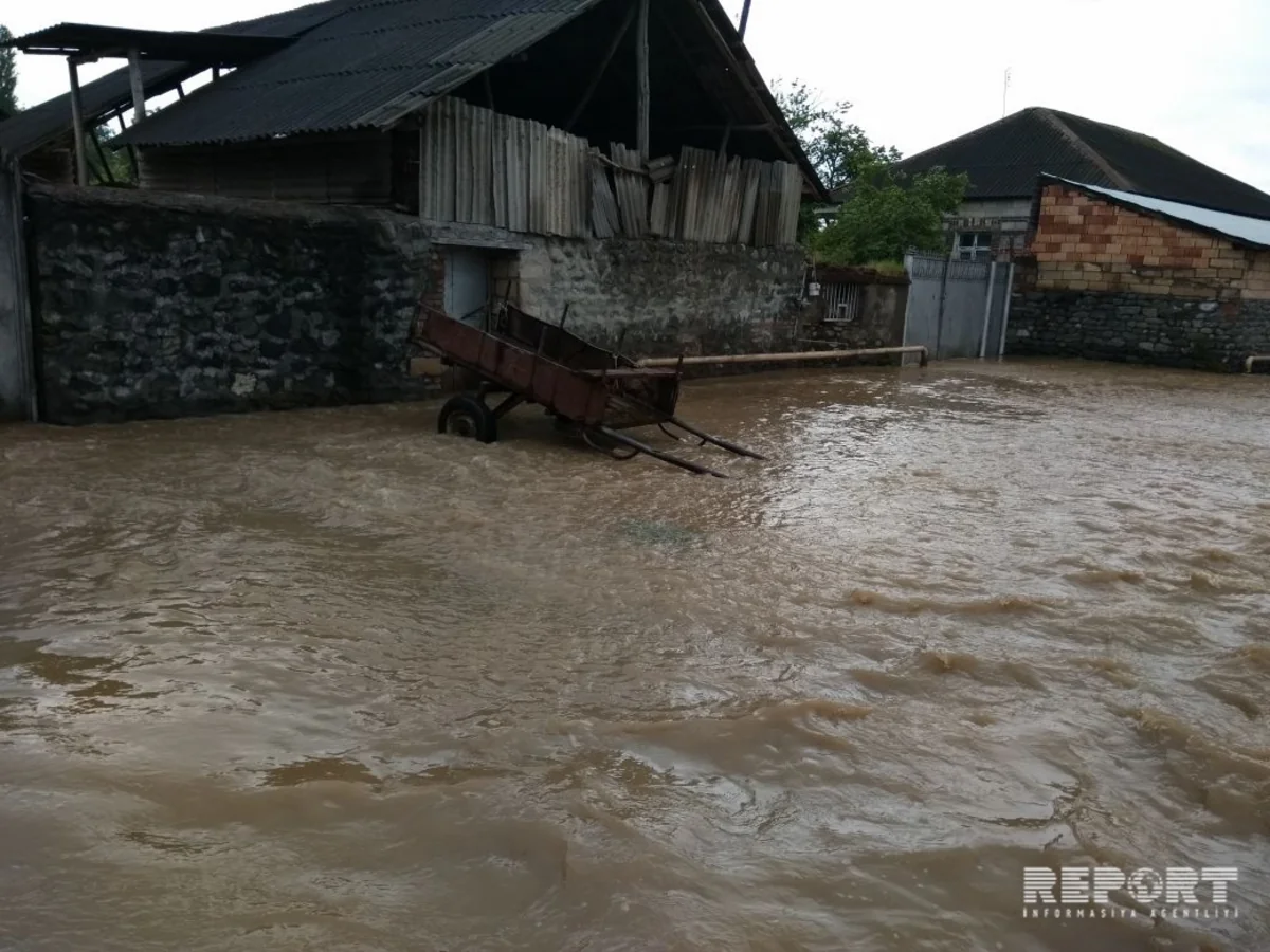 Güclü yağış Şamaxı və Qobustanda fəsadlara səbəb olub