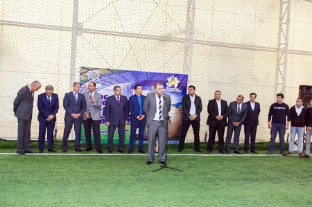 Gənc jurnalistlərin 1-ci Futbol Çempionatının açılış mərasimi keçirilib
